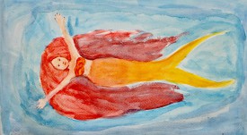 Илюстрация към приказката Русалка - Катерина Джорагова, 12 г.