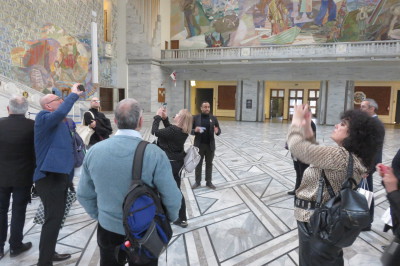 In the city hall with the Deputy mayor of Oslo