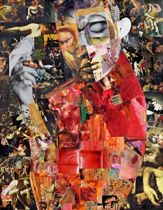Картина18 -аз-мога-без-всички_collage_artwork_dzhachkov_buyart_masterpiece_original_painter_portrait_red_black_paper_0653