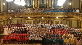 Виена, Музикферайн, сборен хор, Детска китка вдясно червено петно